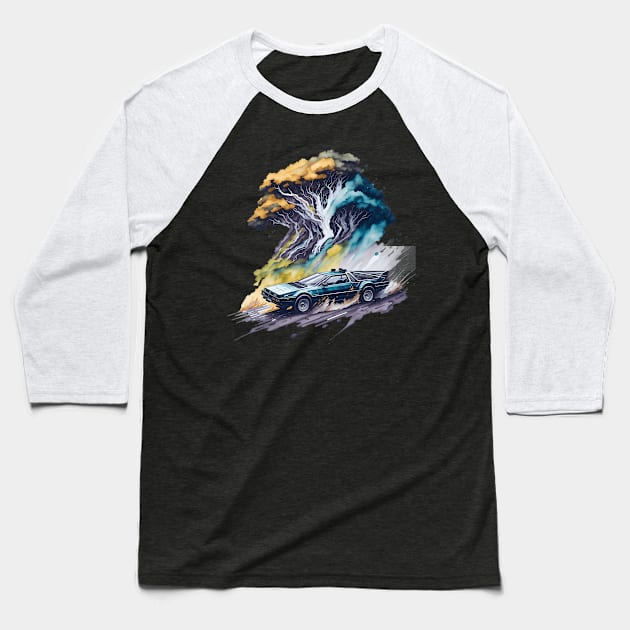 Summer Art DMC DeLorean Baseball T-Shirt by Shop Goods